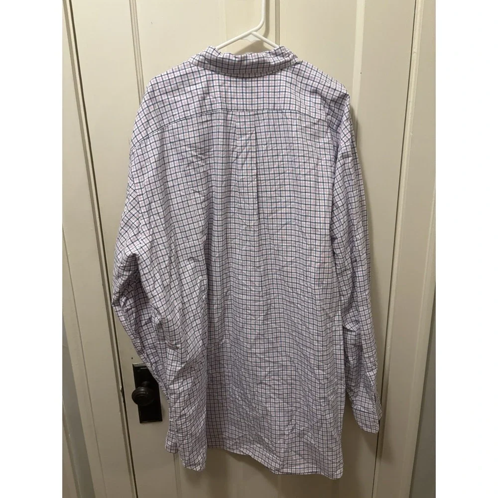 Polo‎ Ralph Lauren Button Dress Shirt -3XLT TALL Blue White pink With Pony